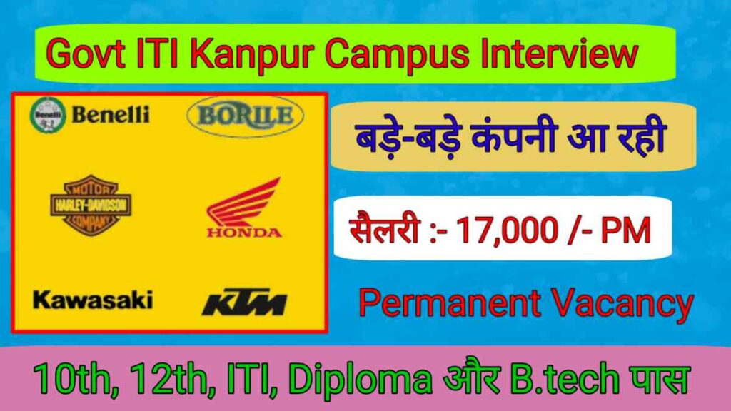 Govt ITI Kanpur Campus Placement 2024