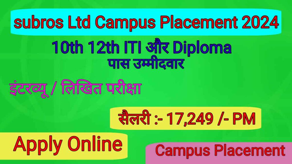 Subros Ltd Campus Placement 2024