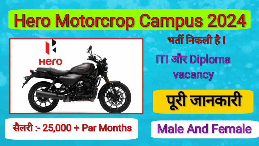 Hero Motocorp ITI Campus Placement 2024