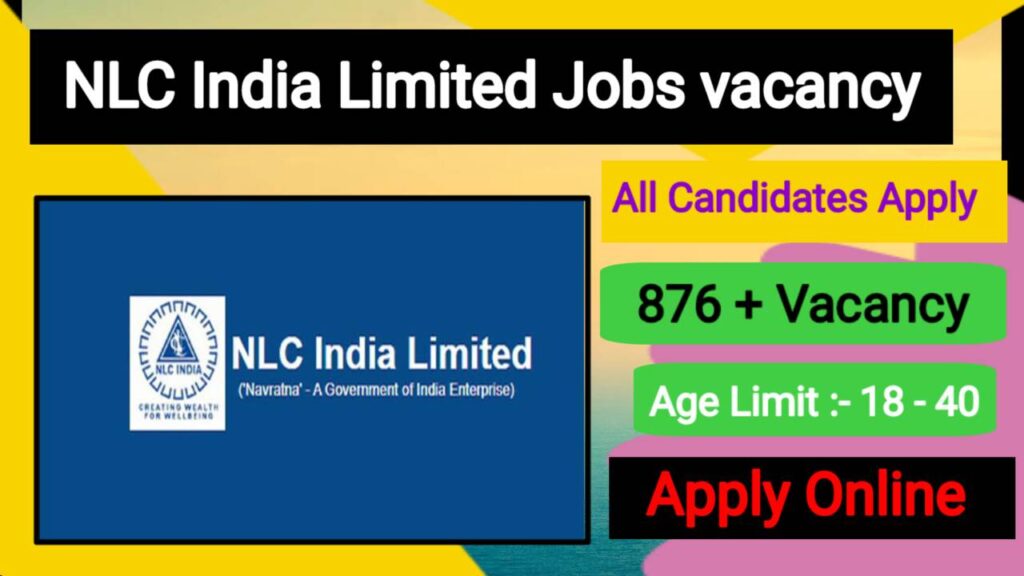 NLC India Job Vacancies Apply Online 2024