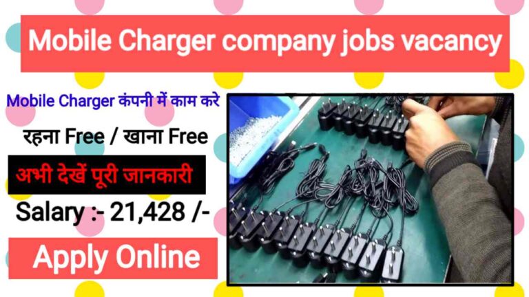 Mobile Charger Company Job Vacancy 2024