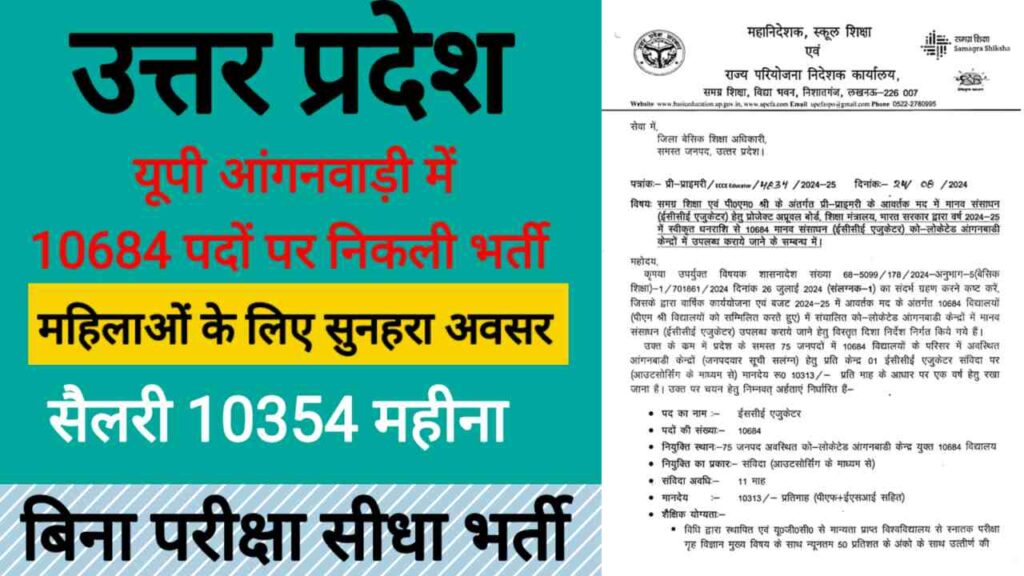 Up Educator Vacancy Apply Online 2024