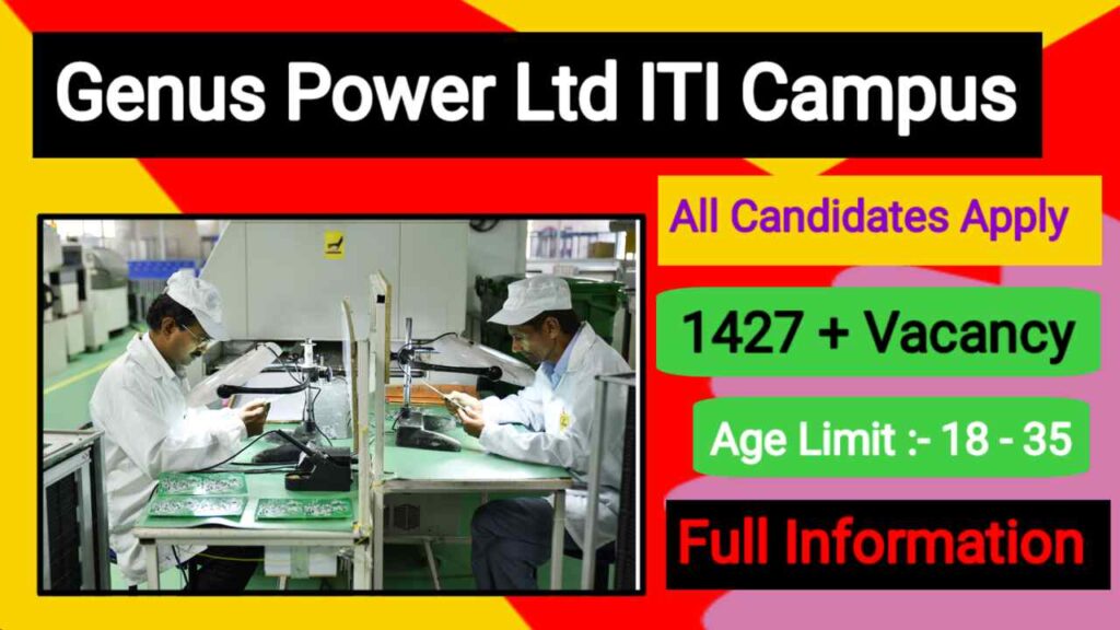 Genus Power Company New Recruitment 2024