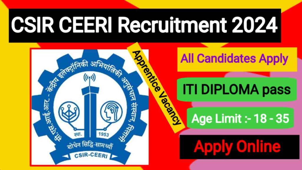 CSIR CEERI Job Vacancy 2024